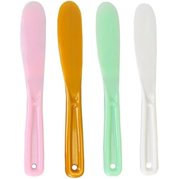 STRBOXONG 4 PIECES FACE MASK APPLICATION STICK PLASTIC APPLICATOR SKIN CARE TOOLS BEAUTY ACCESSORIES FACIAL CARE ACCESSORIES - Image 1